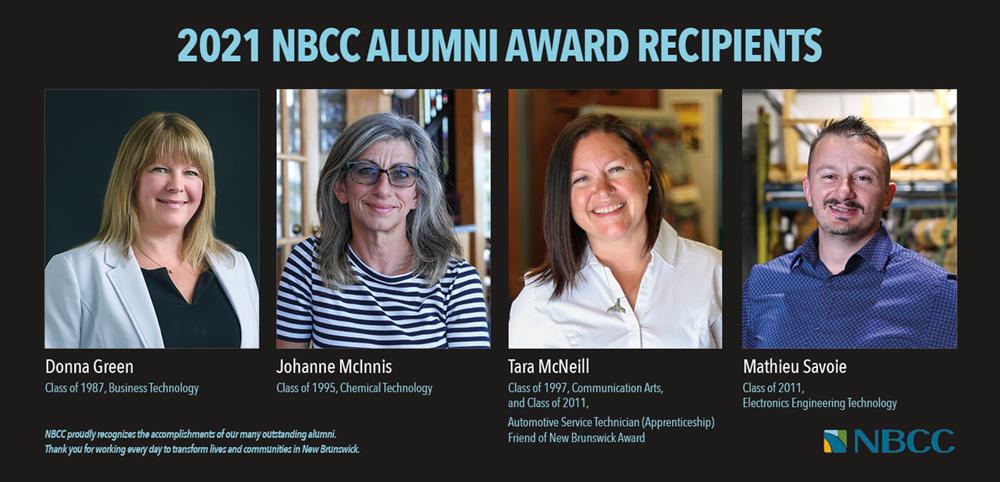 2021 NBCC Alumni Award Recipients