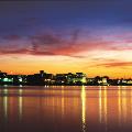 Fredericton dusk skyline