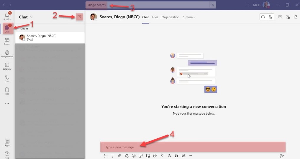 MS Teams Private Chat MS Teams Private Chat